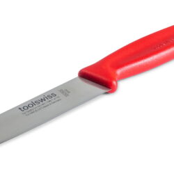 סכין ידית אדומה 15 ס"מ toolswiss